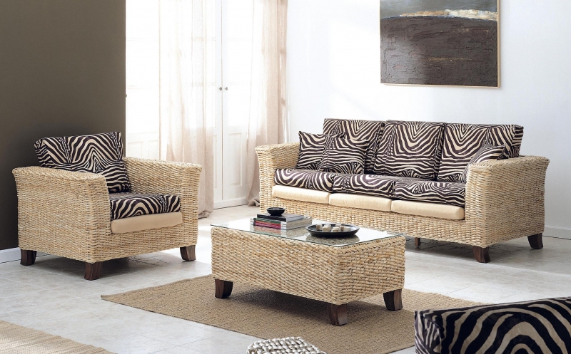 fauteuil de salon en rotin